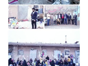 پخش بسته ارزاق در منطقه محروم کوره پزخانه های فرون آباد